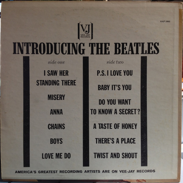 The Beatles - Introducing... The Beatles | Vee Jay Records (VJLP 1062) - 2