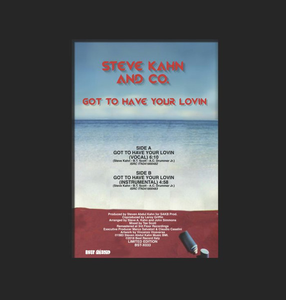 Steve Kahn And Co. - Got To Have Your Lovin | Best Record Italy (BST-X033) - 4