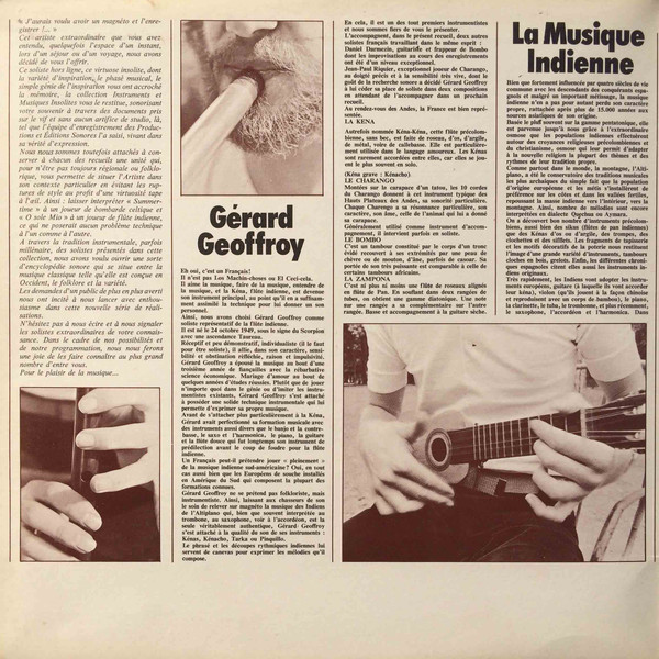 Gérard Geoffroy - Kena Et Flutes Indiennes | Daphy (69 502) - 3