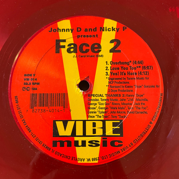 Johnny D & Nicky P - Face 2 EP | Vibe Music (VIB 014) - 2
