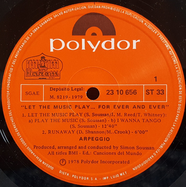 Arpeggio - Let The Music Play... | Polydor (23 10 656) - 3