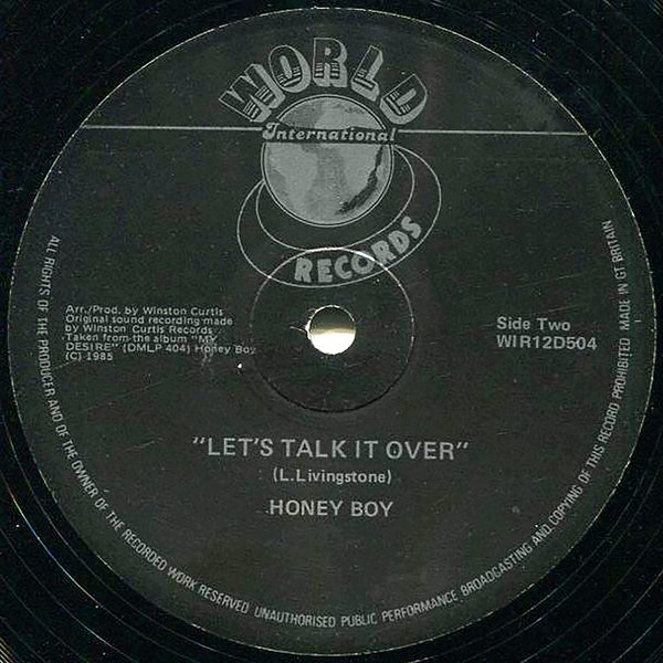 Honey Boy - You'll Be Sorry / Let's Talk It Over | World International Records (WIR12D504) - 4