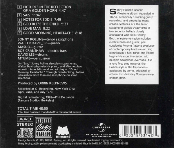 Sonny Rollins - Horn Culture | Milestone (00025218631426) - 2