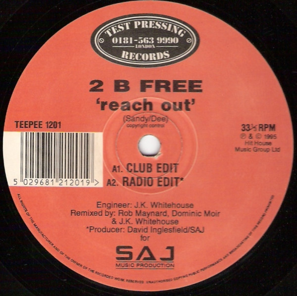 2 B Free - Reach Out | Test Pressing Records (TEEPEE 1201)
