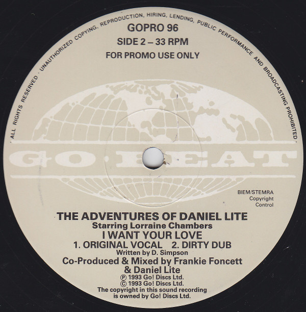 The Adventures Of Daniel Lite - I Want Your Love | Go! Beat (GOPRO 96) - 2