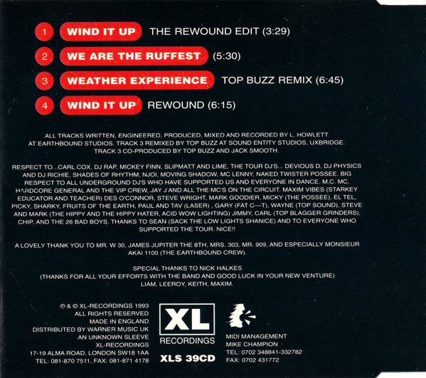 The Prodigy - Wind It Up (Rewound) | XL Recordings (XLS 39CD) - 3