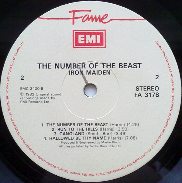 Iron Maiden - The Number Of The Beast | Fame (FA 3178) - 4 Iron Maiden - The Number Of The Beast | Fame (FA 3178) - 4