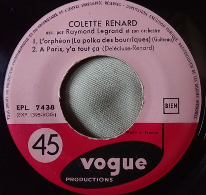 Colette Renard - 7 - Croquemitoufle | Disques Vogue (EPL 7.438) - 4