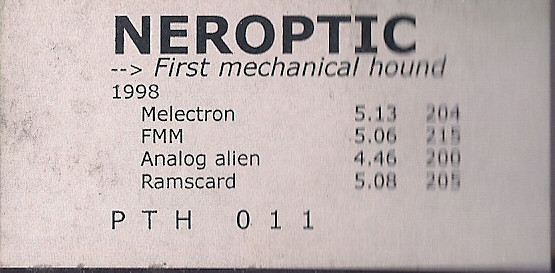 Neroptic - First Mechanical Hound | Epiteth Rec. (pth011)