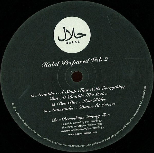 Various - Halal Prepared Vol. 2 | Boe Recordings (BOE022)