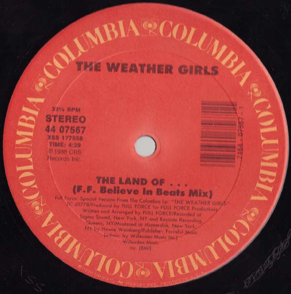 The Weather Girls - The Land Of ... | Columbia (44 07567)