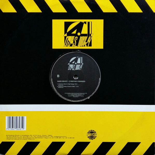 Hard Beatz - Cybersex (Remixes) | 4 DJ's Only (DJ-2000-007) - 4 Hard Beatz - Cybersex (Remixes) | 4 DJ's Only (DJ-2000-007) - 4