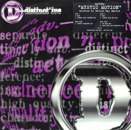 Datura - Mystic Motion | Distinct'ive Records (DP 23) - main