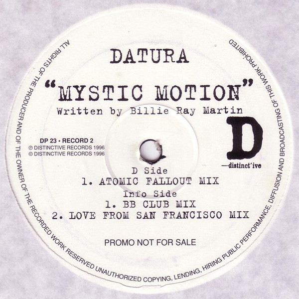Datura - Mystic Motion | Distinct'ive Records (DP 23) - 4