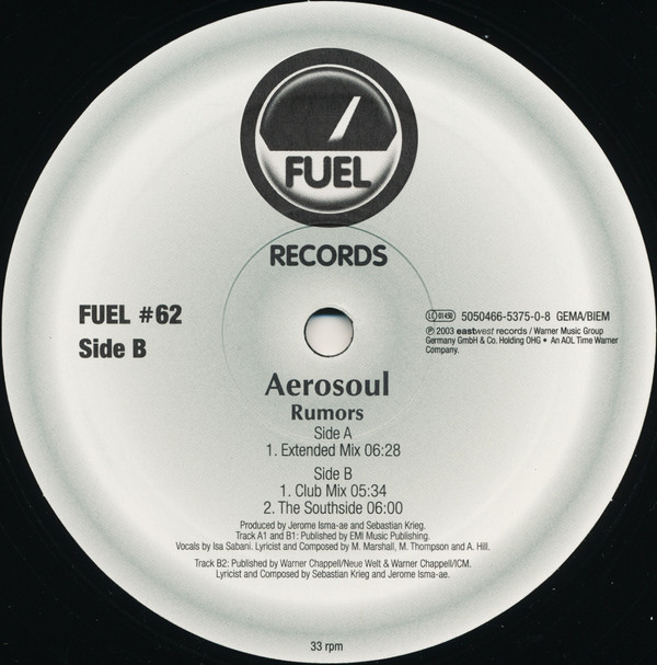 Aerosoul - Rumors | Fuel Records (FUEL #62)