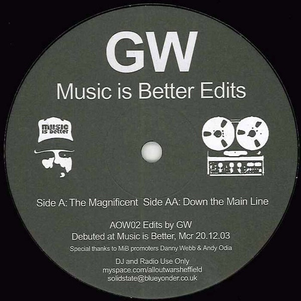 Greg Wilson - Music Is Better Edits | All Out War (AOW02) Greg Wilson - Music Is Better Edits | All Out War (AOW02)