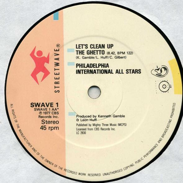 Jean Carn / Philadelphia International All Stars - Was That All It Was / Let's Clean Up The Ghetto | Streetwave (SWAVE 1) - 4 Jean Carn / Philadelphia International All Stars - Was That All It Was / Let's Clean Up The Ghetto | Streetwave (SWAVE 1) - 4