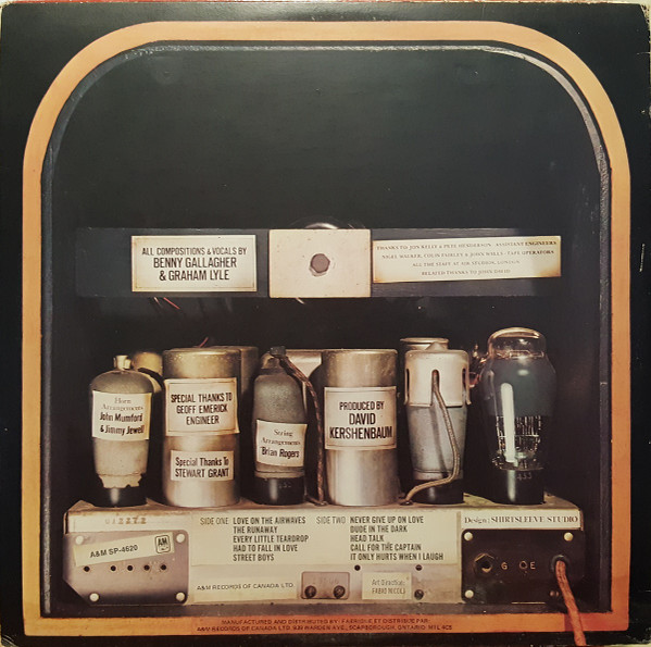 Gallagher & Lyle - Love On The Airwaves | A&M Records (SP-4620) - 2