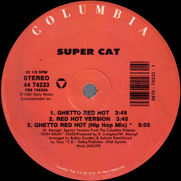 Super Cat - Ghetto Red Hot | Columbia (44 74233)