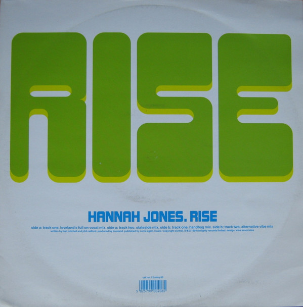 Hannah Jones - Rise | Almighty Records (12 almy 63)