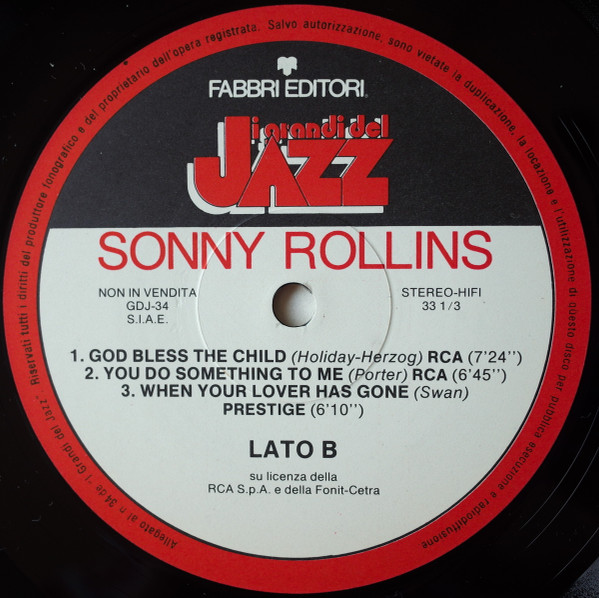 Sonny Rollins - Sonny Rollins | Fabbri Editori (GdJ 34) - 4