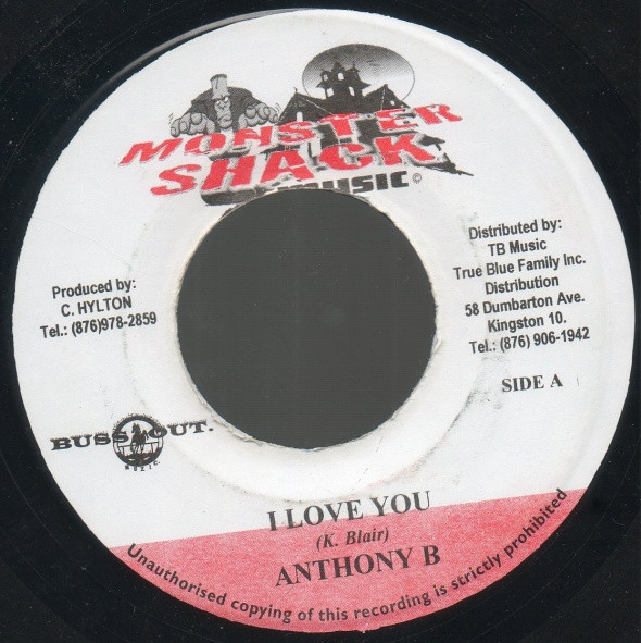 Anthony B / Zion-I - I Love You / Lost In Motion | Monster Shack Music (none) - main
