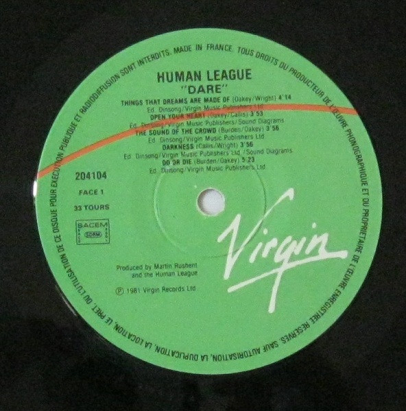 The Human League - Dare! | Virgin (204104) - 3
