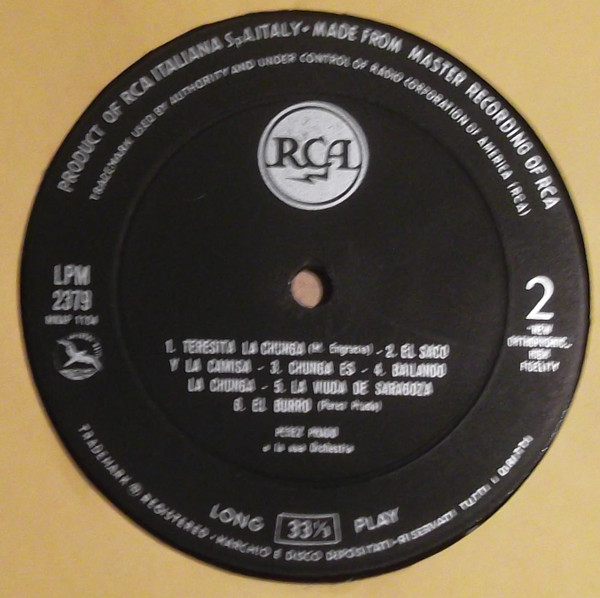 Perez Prado And His Orchestra - La Chunga | RCA Victor (LPM 2379) - 4