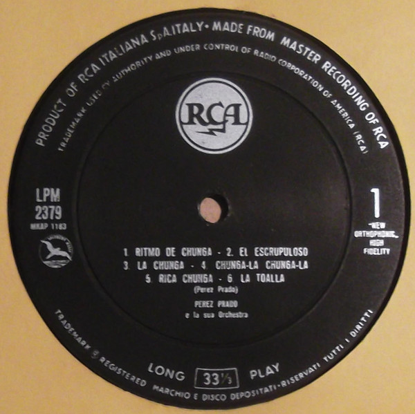 Perez Prado And His Orchestra - La Chunga | RCA Victor (LPM 2379) - 3