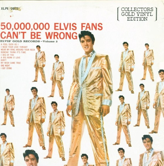 Elvis Presley - 50,000,000 Elvis Fans Can't Be Wrong - Elvis' Gold Records - Volume 2 (Gold Transparent Vinyl) [Vinyl] | RCA (XLPE-2075) - 2