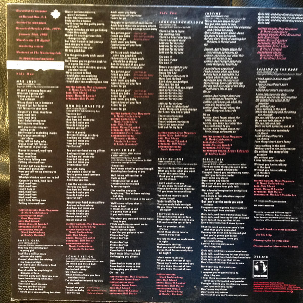 Linda Ronstadt - Mad Love | Asylum Records (X5E-510)