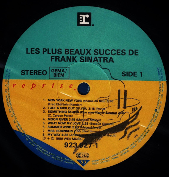 Frank Sinatra - Les Plus Beaux Succès De Frank Sinatra | Reprise Records (923 927-1) - 3