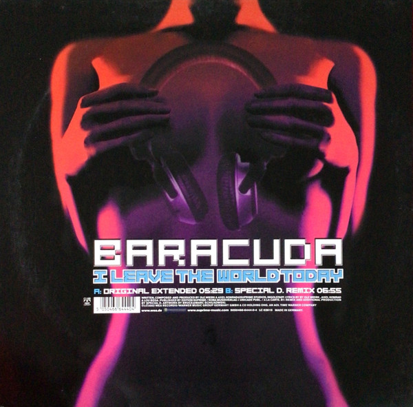 Baracuda - I Leave The World Today (Part One) | Club Culture (5050466-6444-0-4) - 2