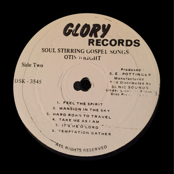 Otis Wright - Soul Stirring Gospel Songs | Glory Records (SLP. 5005) - 4