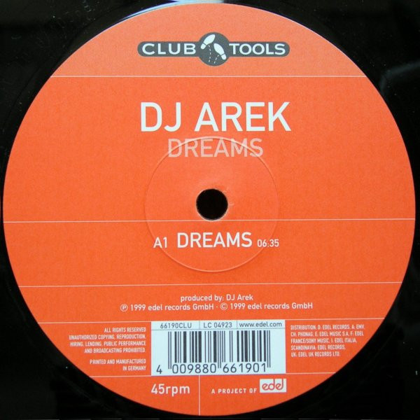 DJ Arek - Dreams | Club Tools (66190CLU) - 3