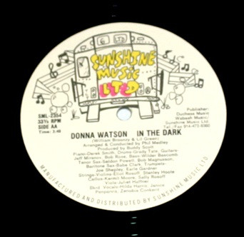 Donna Watson - In The Dark | Sunshine Music LTD (SML-2354)
