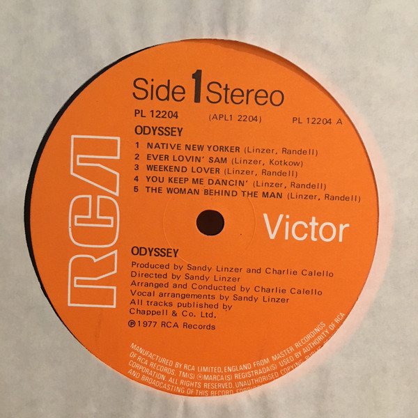 Odyssey - Odyssey | RCA Victor (PL 12204) - 3