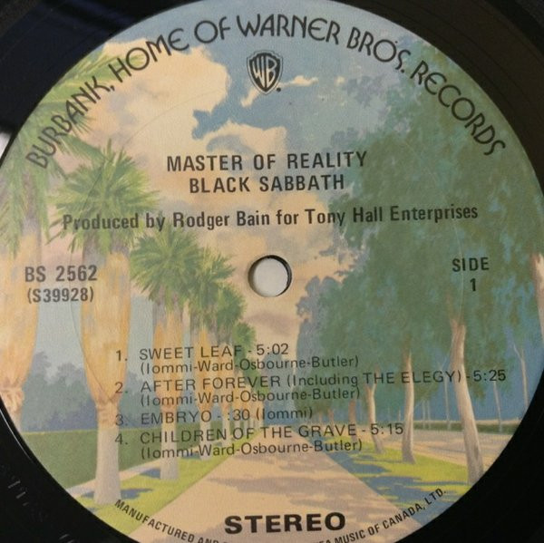 Black Sabbath - Master Of Reality [Vinyl] | Warner Bros. Records (2562) - 4