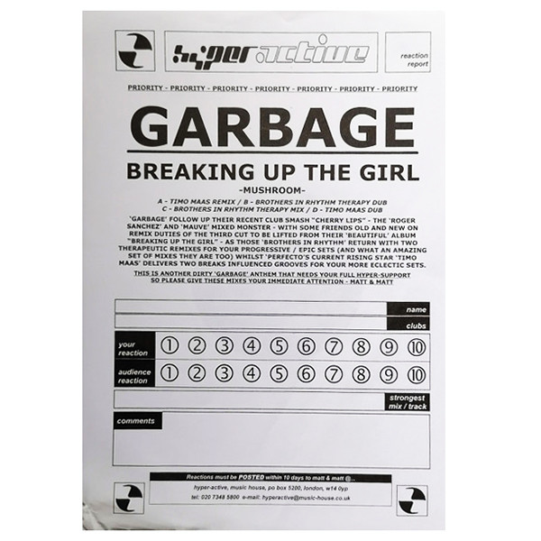 Garbage - Breaking Up The Girl (The Remixes) | Mushroom (trash43) - 7