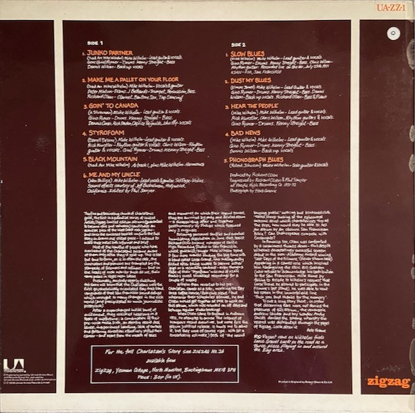 Mike Wilhelm - Wilhelm | United Artists Records (UA-ZZ-1) - 2