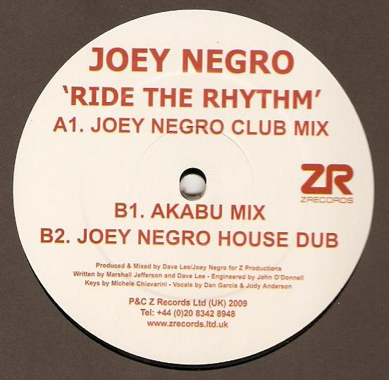 Joey Negro - Ride The Rhythm | Z Records (ZEDD12108) - main