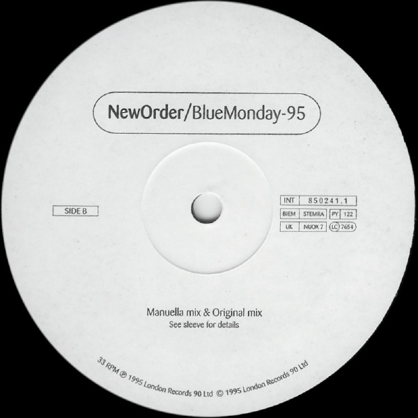 New Order - Blue Monday-95 | London Records (850241.1) - 4