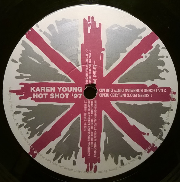 Karen Young - Hot Shot '97 | Distinct'ive Records (DISNT 37) - 4