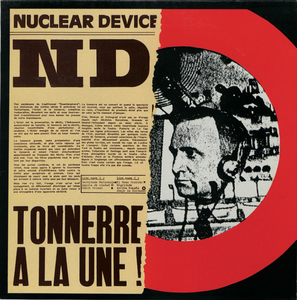 Nuclear Device - Tonnerre A La Une! | Bondage Records (RRR011) Nuclear Device - Tonnerre A La Une! | Bondage Records (RRR011)