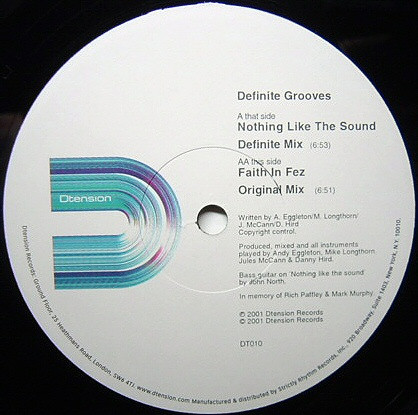 Definite Grooves - Nothing Like The Sound | Dtension (DT010)