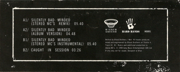 Pressure Drop Feat. Constantine Weir And Martin Fishley - Silently Bad Minded (Mixes By: Stereo MC's And Pressure Drop) | Higher Ground (HG001) - 3