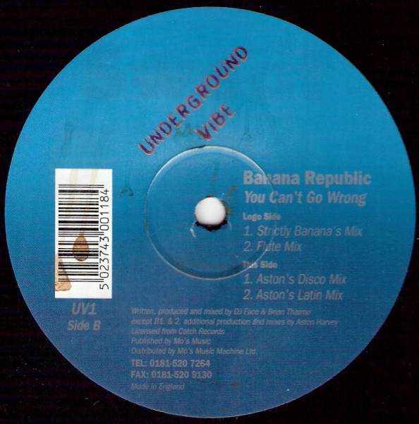 Banana Republic - You Can't Go Wrong | Underground Vibe (UV1) Banana Republic - You Can't Go Wrong | Underground Vibe (UV1)