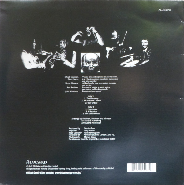 Gentle Giant - In A Glass House | Alucard (ALUGGV04) - 3 Gentle Giant - In A Glass House | Alucard (ALUGGV04) - 3