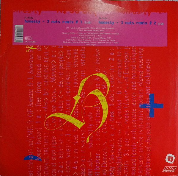 Intermission - Honesty (3 Nuts Remixes) | Blow Up (INT 125.607)