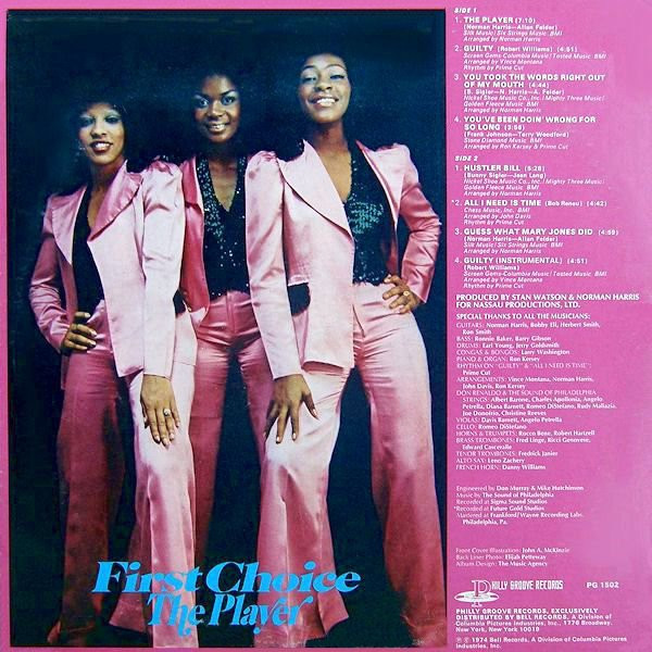 First Choice - The Player | Philly Groove Records Incorporated (PG 1502) - 2 First Choice - The Player | Philly Groove Records Incorporated (PG 1502) - 2